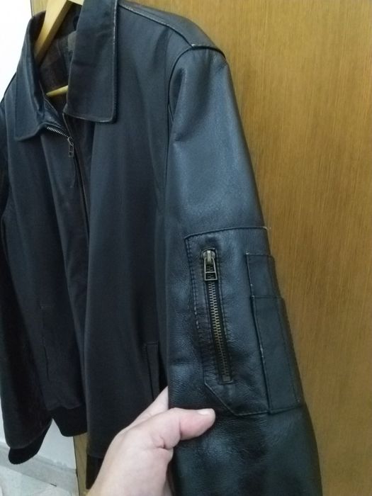 Blusão em Pele, Tam.XL , Homem