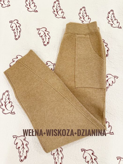Wełna Wiskoza idealny, wygodne spodnie