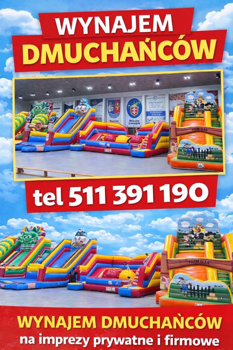 Dmuchańce - duży wybór