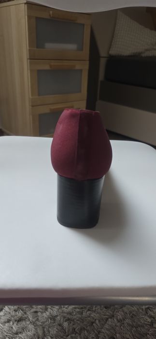 Bordowe botki, firma Mascaro, rozmiar 39