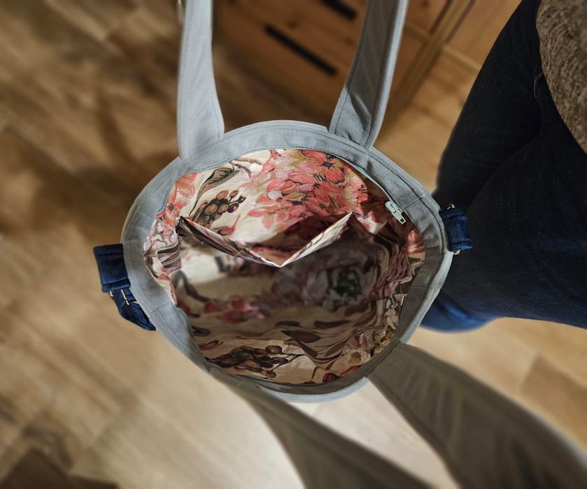 Torba na ramię handmade rozmiar L