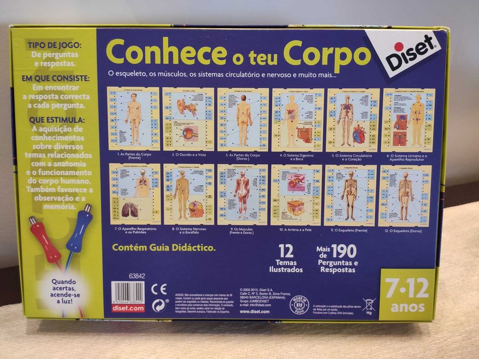 Jogo Conhece o Corpo Humano Como Novo - pouco uso