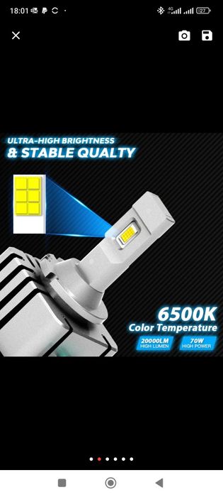 Lampadas led d1s D3s e outros modelos