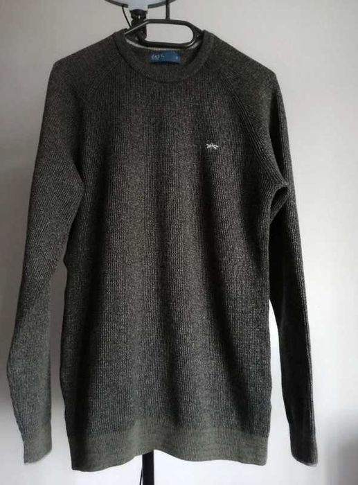 Sweter uniseks 90% bawełna s m damski męski khaki