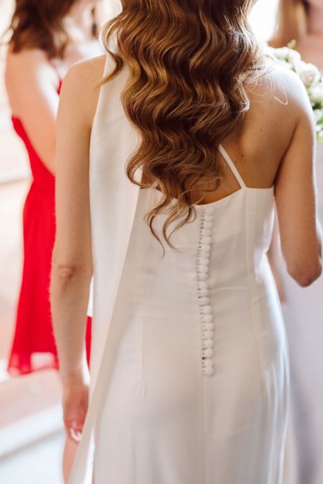 Suknia ślubna 100% jedwab XS/S