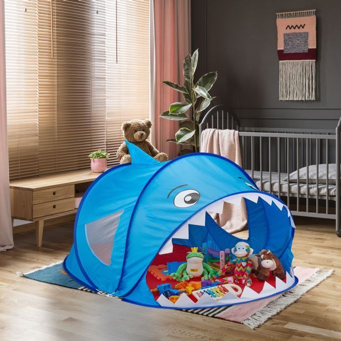 Namiot do zabawy Pop Up shark niebieski rekin