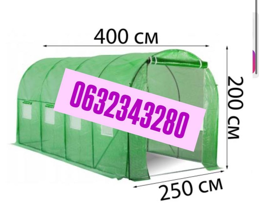 Теплиця садова парник для городу з вікнами Bonro UP-10м2 код  42400476