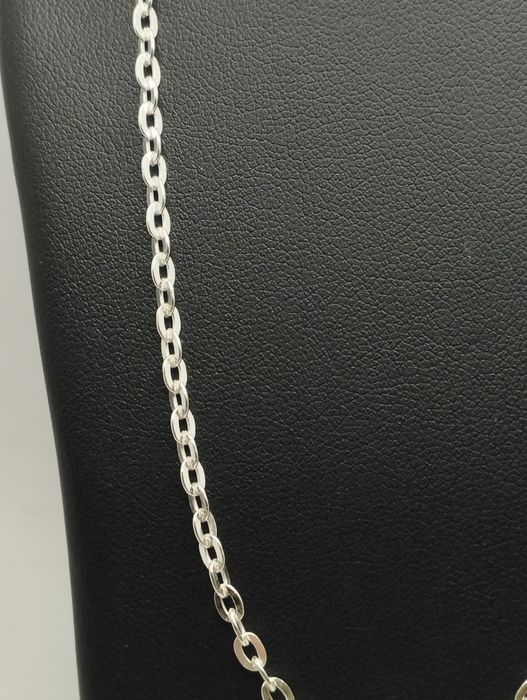 Srebrny łańcuszek, ankier próba 925, długość  55 cm