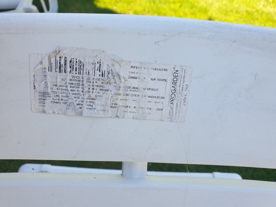 Лежак шезлонг Progarden  білий