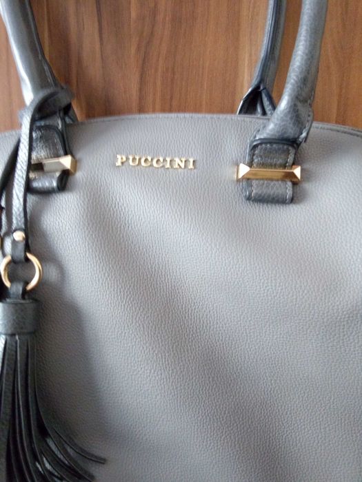 Puccini Oryginalna Duża Torebka Damska Skórzana