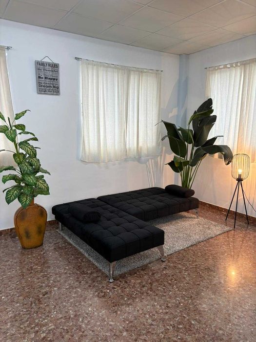 Sofá cama preto novo chaise longue - entrega gratis! SÓ 231€