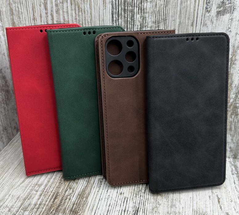 Прошитый чехол - книжка на Xiaomi Redmi 12/ 13. На магните