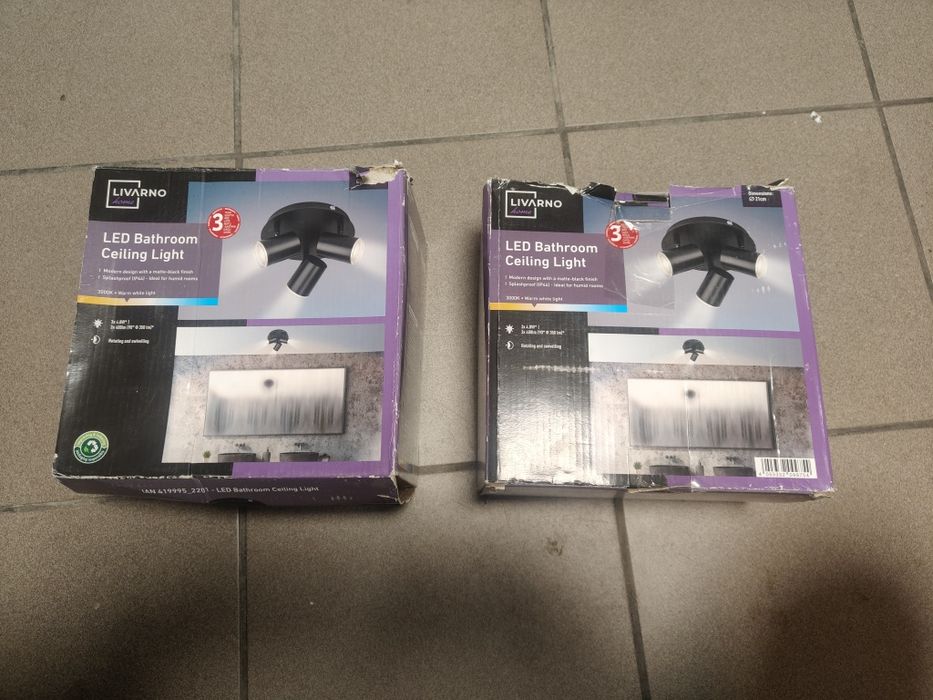 Lampa led, 3 punktowe oświetlenie