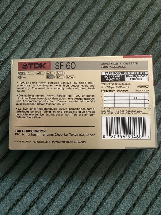 Kaseta magnetofonowa TDK SF 60