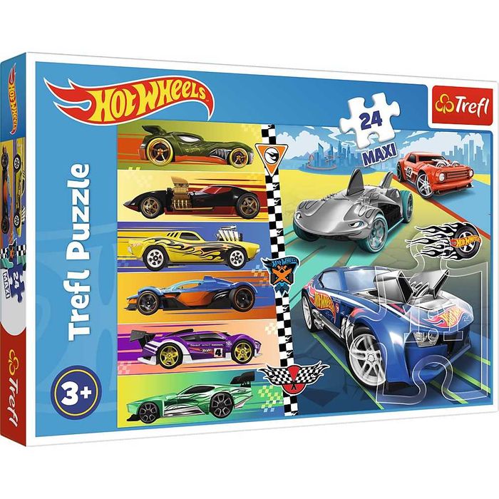 Trefl Puzzle Maxi 24 el. Hot wheels Szybkie Hot wheels 14362
