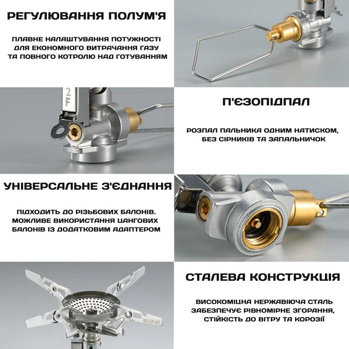 貴重_WX7対応_FM_SOUND_SIMULATION_SAL-GALLINA Campingmoon XD-2F туристичний газовий пальник/газовая горелка