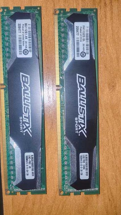 Оперативна память  Crucial Ballistix Sport DDR3-1600 16Gb CL9
