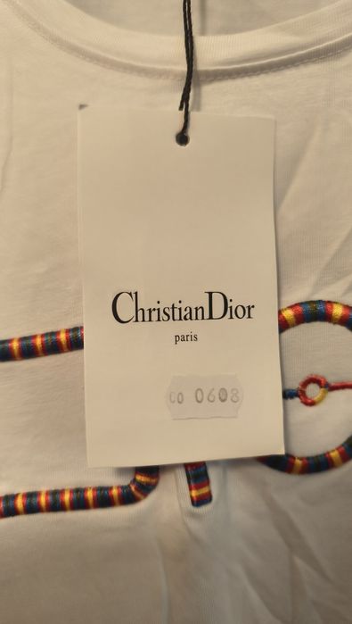 biała damska koszulka Dior