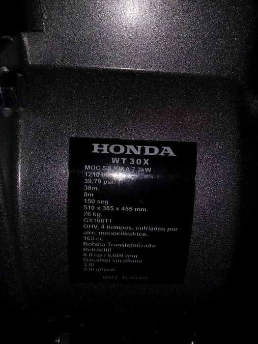 Motopompa  Honda WT30X
