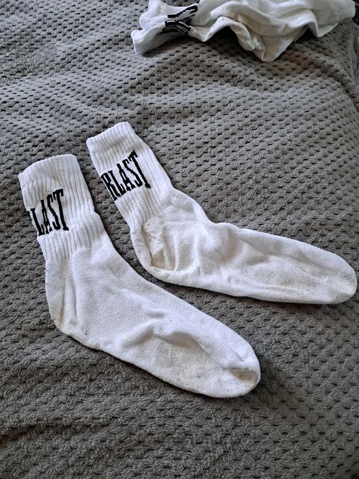skarpety męskie mega wysokie Białe skarpetki Everlast 41-46
