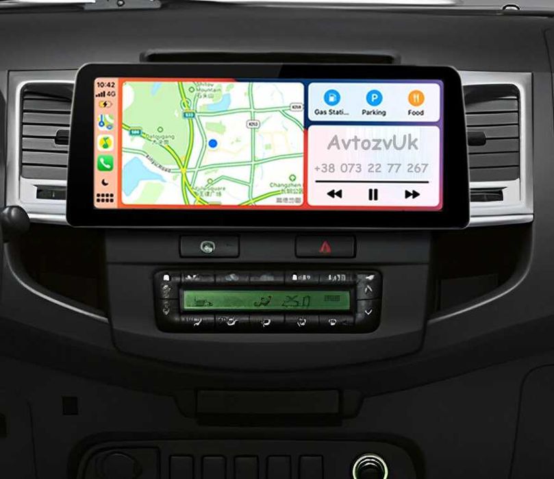 Магнитола HILUX Toyota SURF Хилюкс GPS Tesla 2 дин CarPlay Android 15