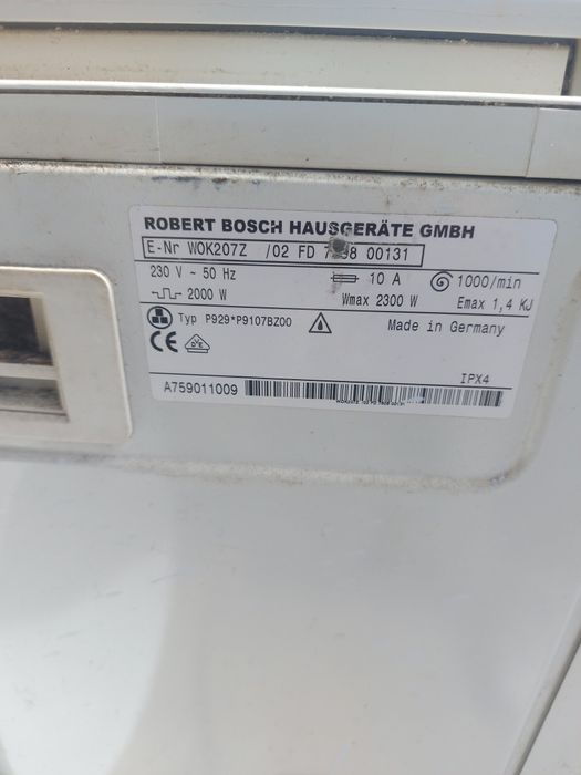 Пральна машинка BOSCH