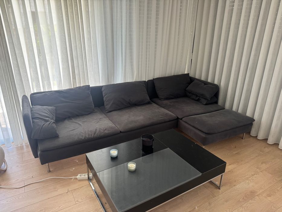 sofá cinza da Ikea
