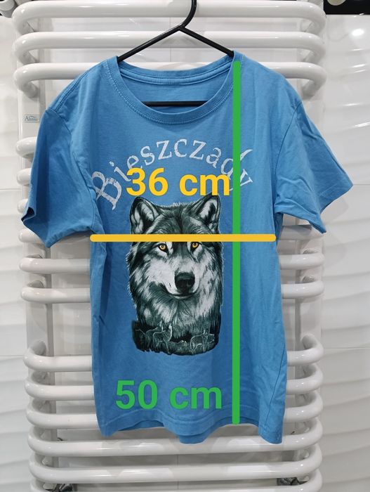 T-shirt bluzka z krótkim rękawem rozm. 122/128
