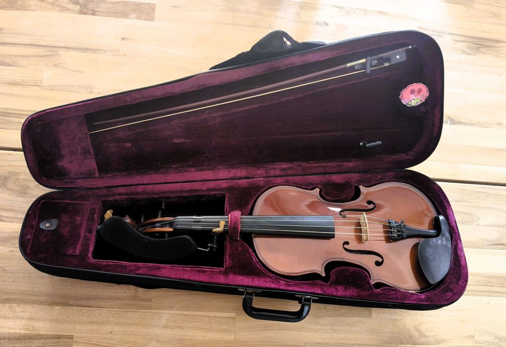 Viola de Arco + Estojo + Acessórios - Perfeito Iniciantes e Estudantes