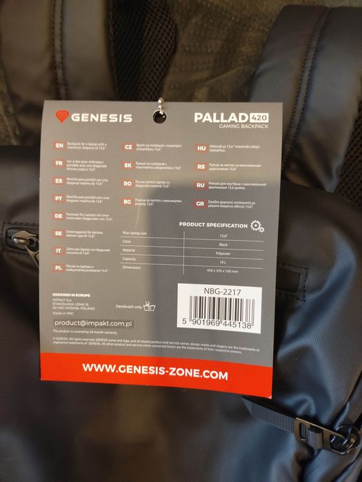 Plecak Genesis Pallad 420 nie uzywany