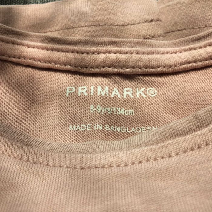 Camisola básica rosa - tamanho 8/9 anos
