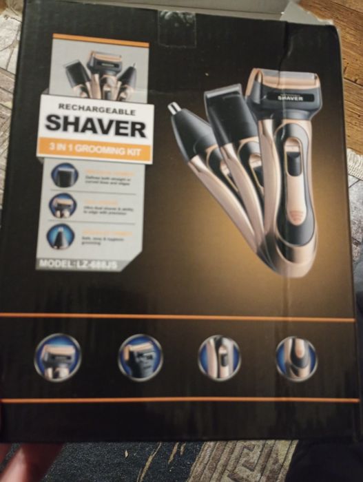 Męska golarka 3 w 1, do brody, włosów, nosa i uszu