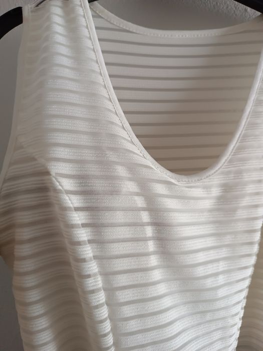 Vestido novo preto/branco