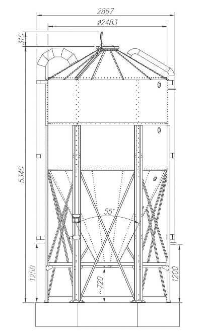 Zbiornik Silos NA PASZE 14300 LITRÓW Ocynk BIN na 9 ton paszy