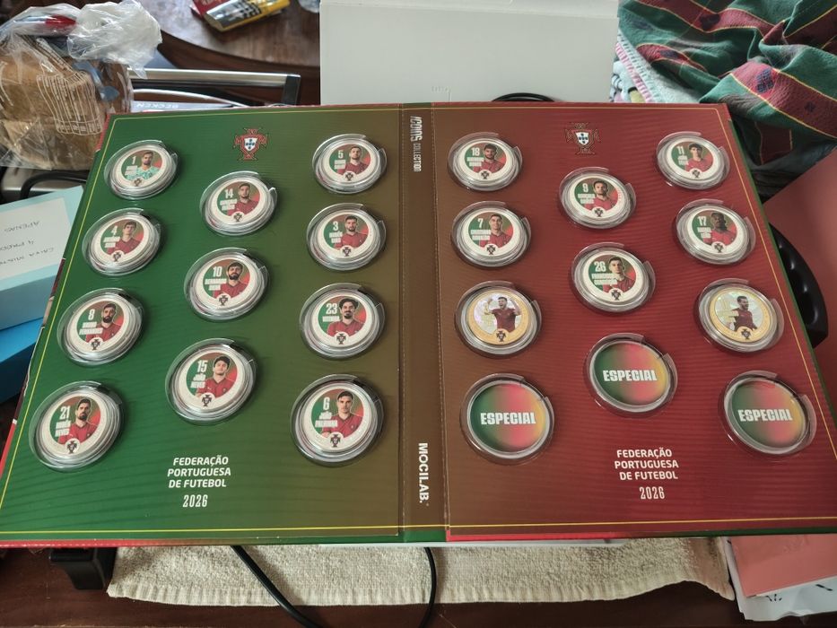 Moedas FPF Icoins - todas da foto