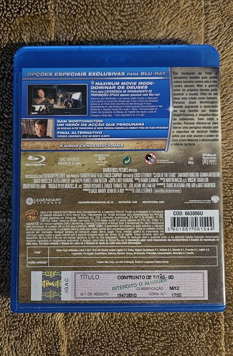 Filme Blueray Confronto de Titans/Clash of Titans