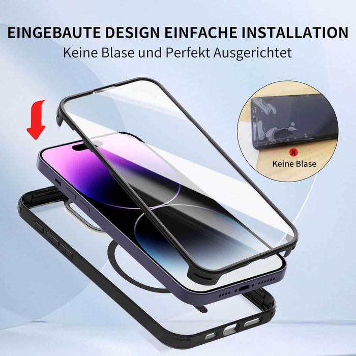 Leedia 360 Stopni case do Magsafe iPhone 14 Pro Max Case bez szkła