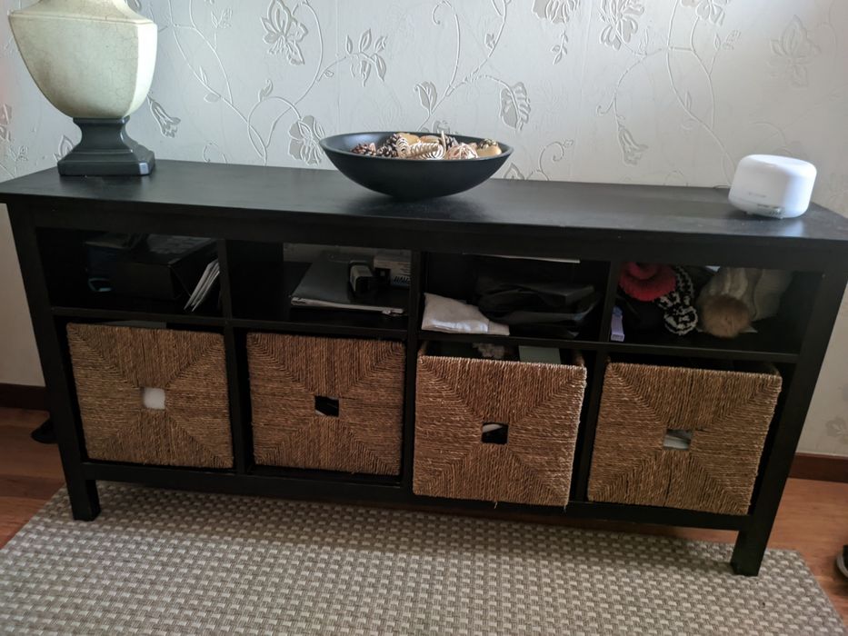 Consola Aparador Preto (Hemnes) - Ikea