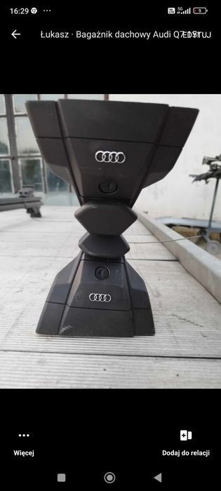 Audi a3 a4 a6 a5 q5 Q7 od 2006 do 24roku bagażnik dachowy Belki Thule