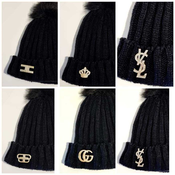 Broszka CC duże – pin złote/srebrne