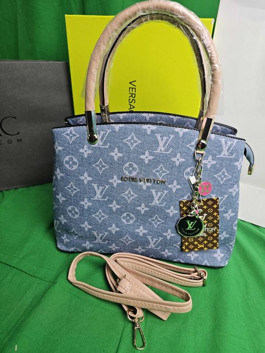 Torebka srednia Torba Jeans Louis Vuitton z dlugimi raczkami i pasek Premium