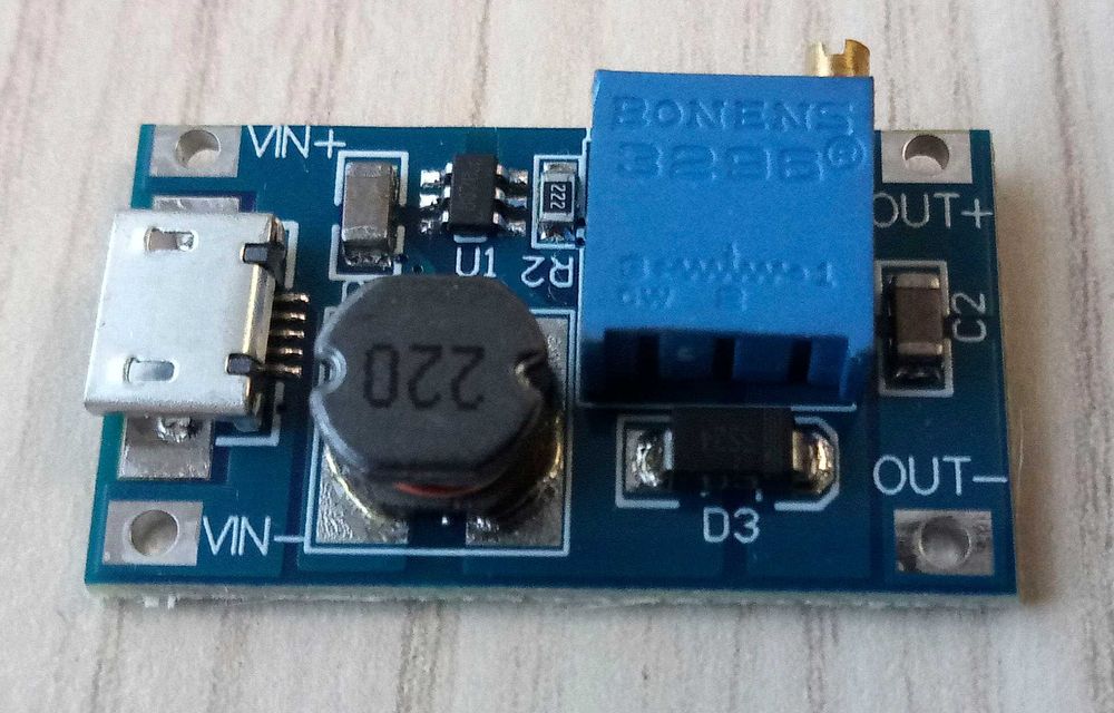 DC-DC преобразователь повышающий с USB портом