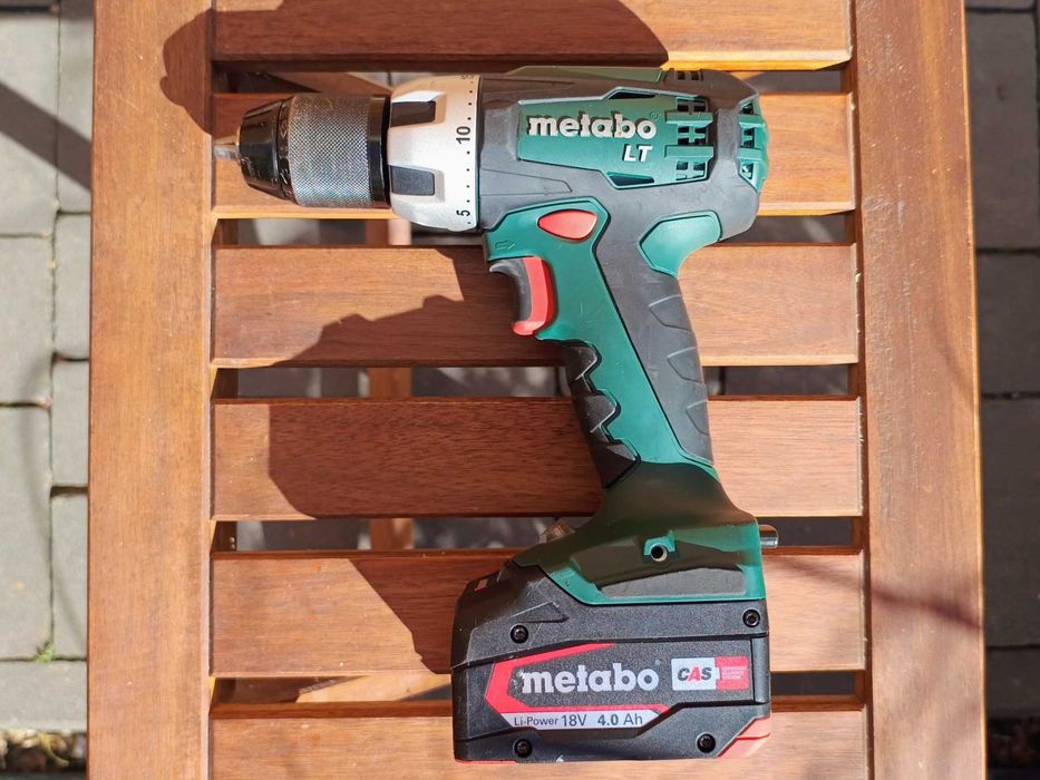 Wkrętarka akumulatorowa Metabo 18 V + bateria 4,0 Ah + ładowarka. Super stan