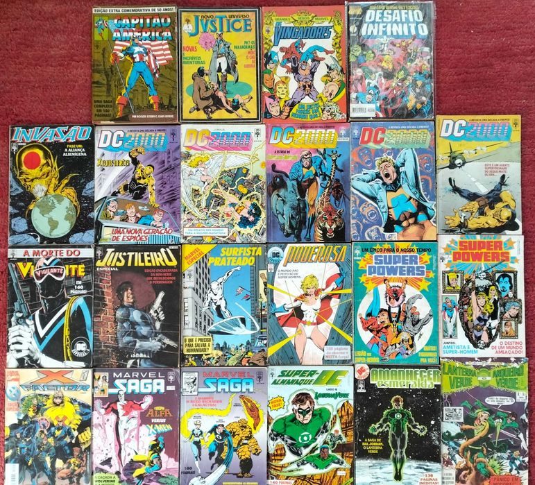 BD: Superalmanaque Marvel, DC 2000, Lanterna Verde, Saga, etc.