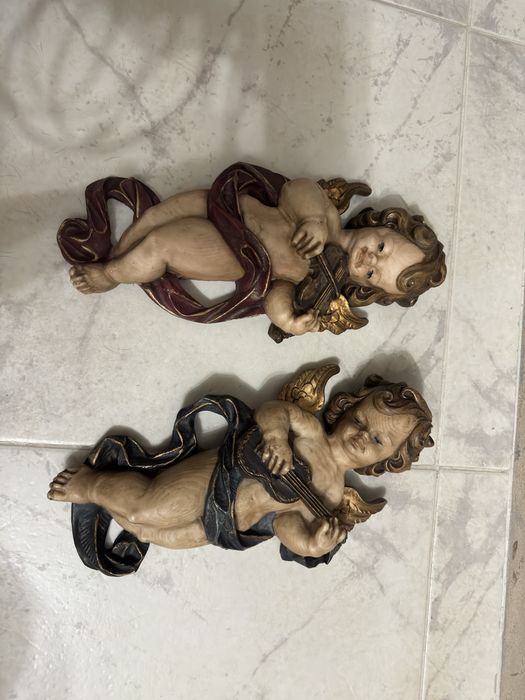 Anjos decorativos de parede