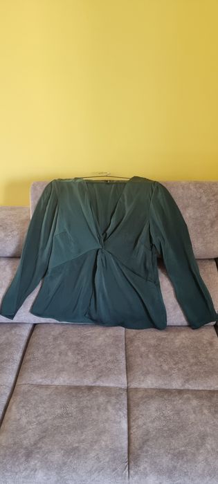 Bluzka Vero Moda dlugi rękaw butelkowa zieleń nowa bez metki