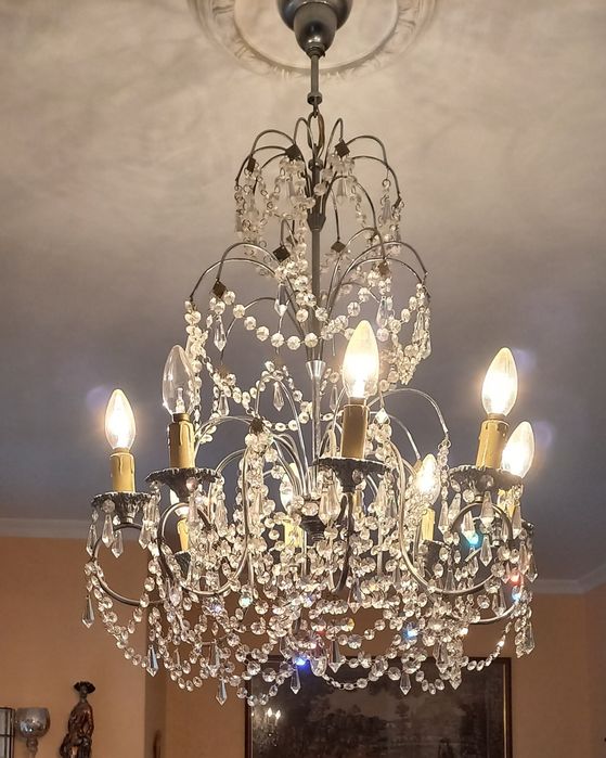 Lustre de cristal vintage