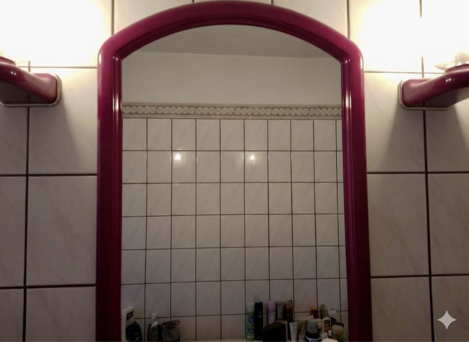 Lustro różowe używane