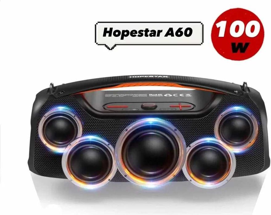 Hopestar A60 100w - Bluetooth колонки Камуфляж (Оригинал) В НАЛИЧИИ