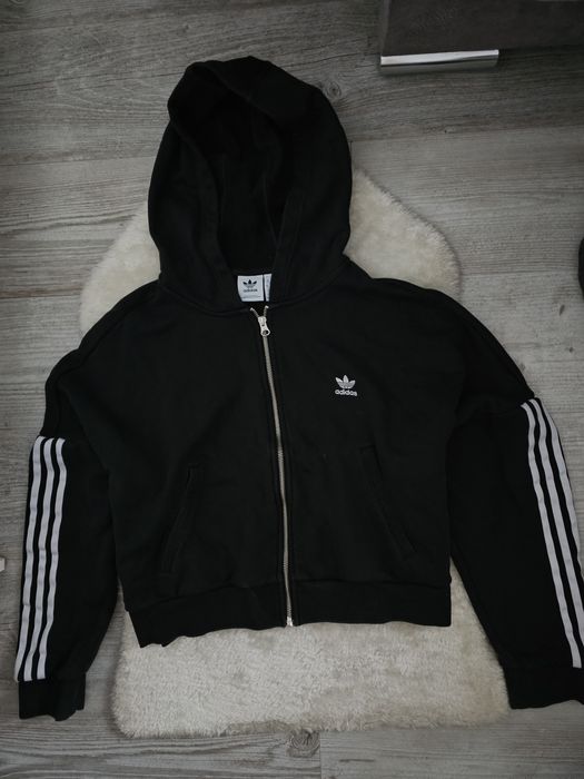 Bluza Adidas Rozmiar L Czarna baggy oversize Luźny krój Adidas